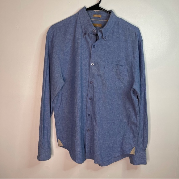 Bruno Linen Button Down Shirt - Picture 1 of 7